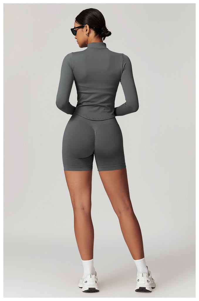 Blake Longsleeve Zip Top & Shorts Set