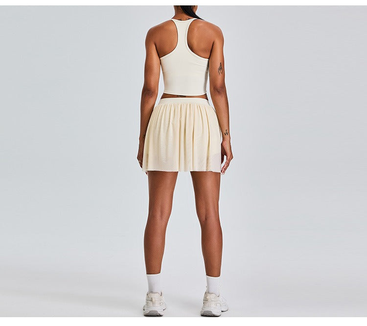 Sapphira Crop Top & Skort Set