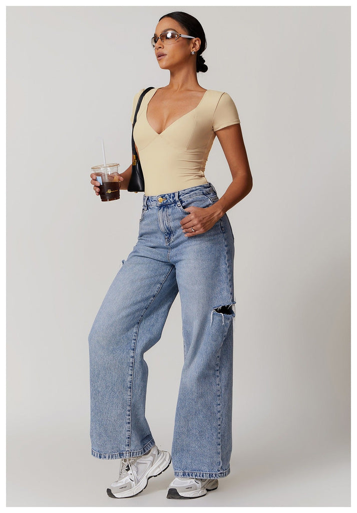 Emmeline Plunge Cut Bodysuit