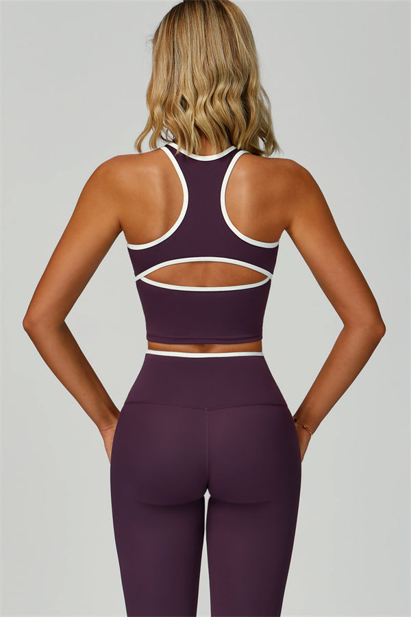 The Quest Tank Leggings 2-Piece Set Wine Berry