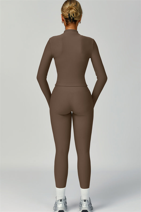 The Burst Jacket Sports Bra Leggings 3-Piece Set
