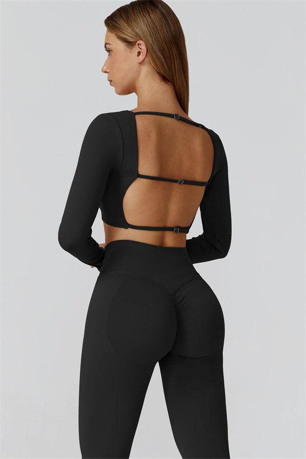 The Reign Long Sleeve Crop Top Leggings 2-Piece Set