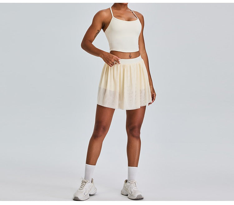 Sapphira Crop Top & Skort Set