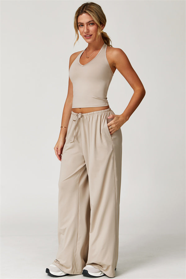 The Sprint Halter Tank Top Sweatpants 2-Piece Set