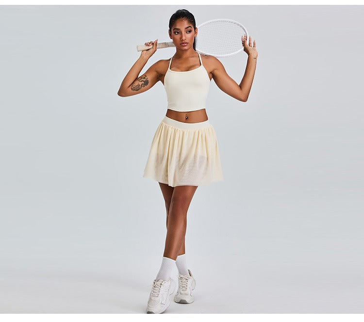 Sapphira Crop Top & Skort Set