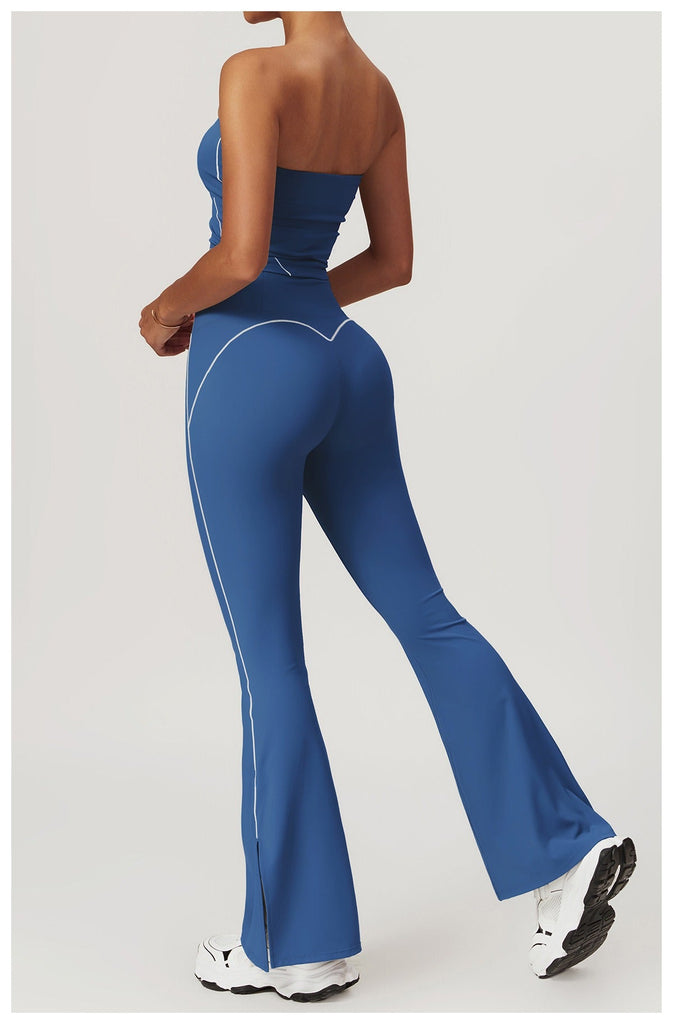 Celeste Panel Tube Top & Flared Set
