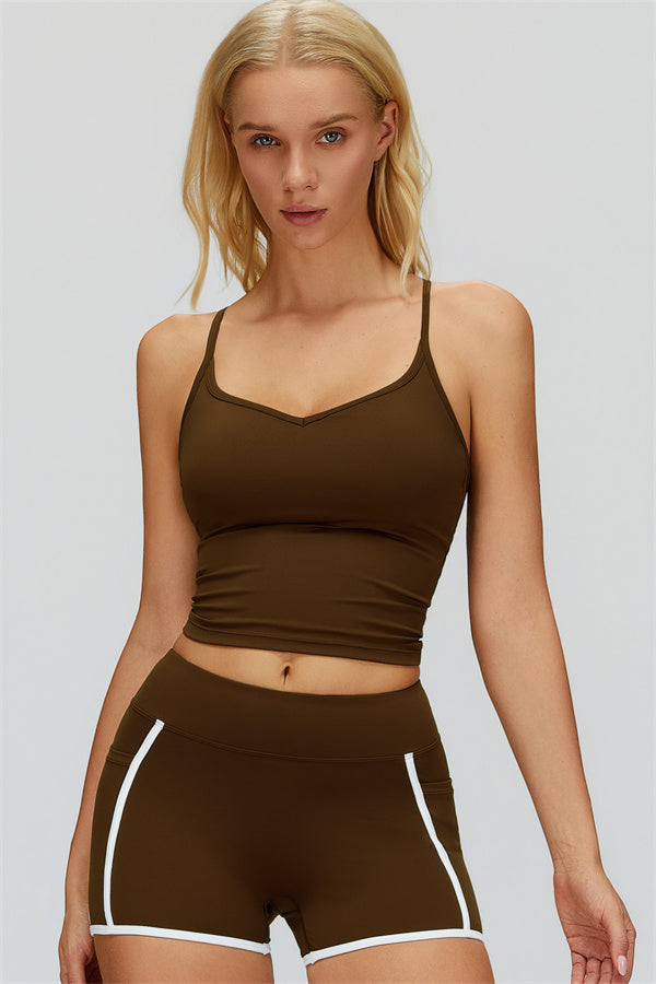 The Whisper Crop Top Shorts 2-Piece Set