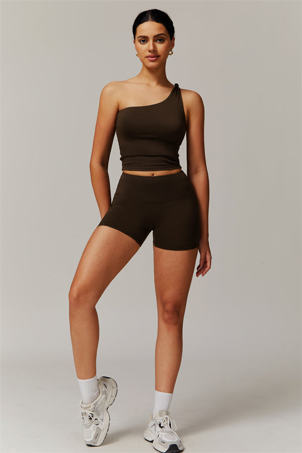 The Luxe One-Shoulder Crop Top