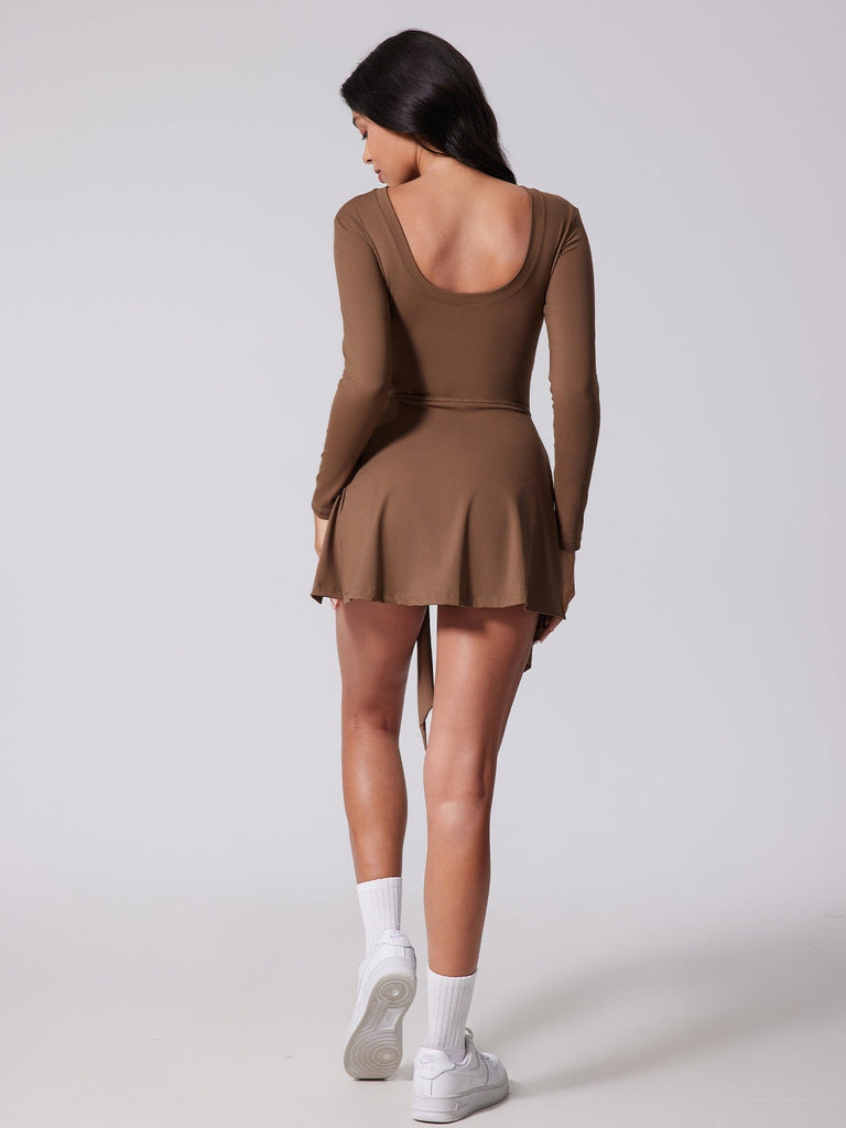 Elise Longsleeve Bow Skort Dress