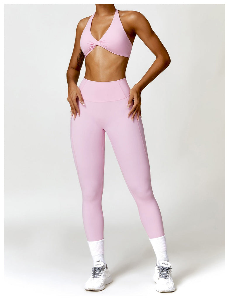 Supreme Twist Top & Leggings Set Bubblegum