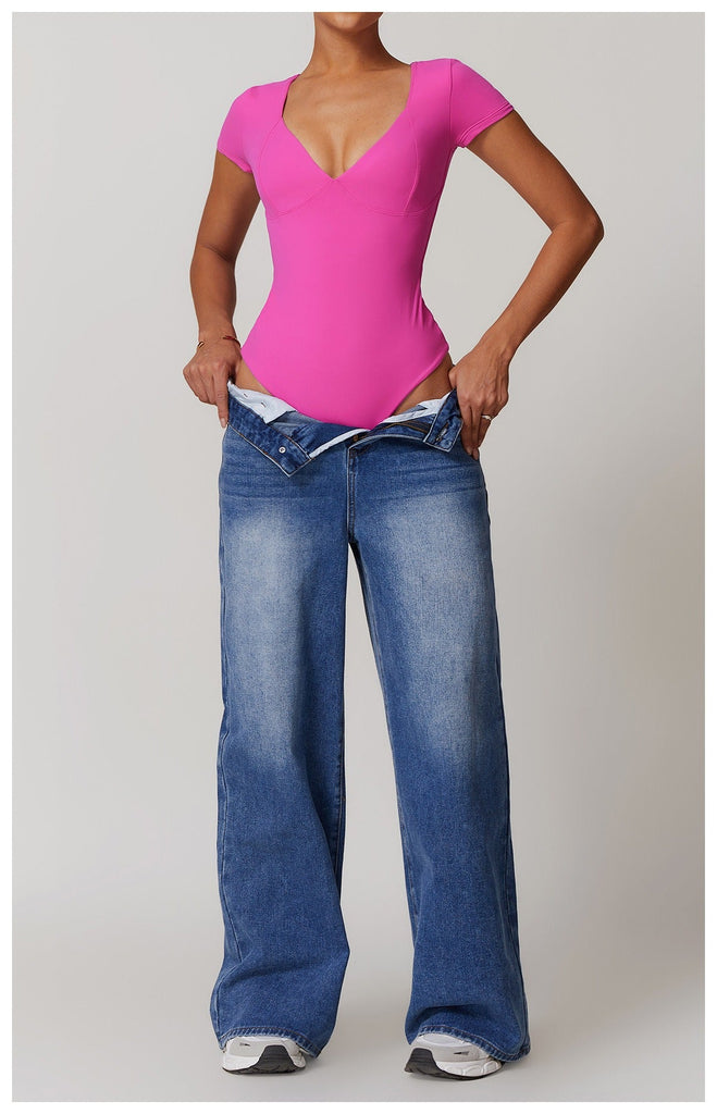 Emmeline Plunge Cut Bodysuit