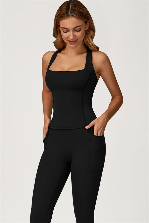 The Glacier Crop Tank Leggings 2-Piece Set