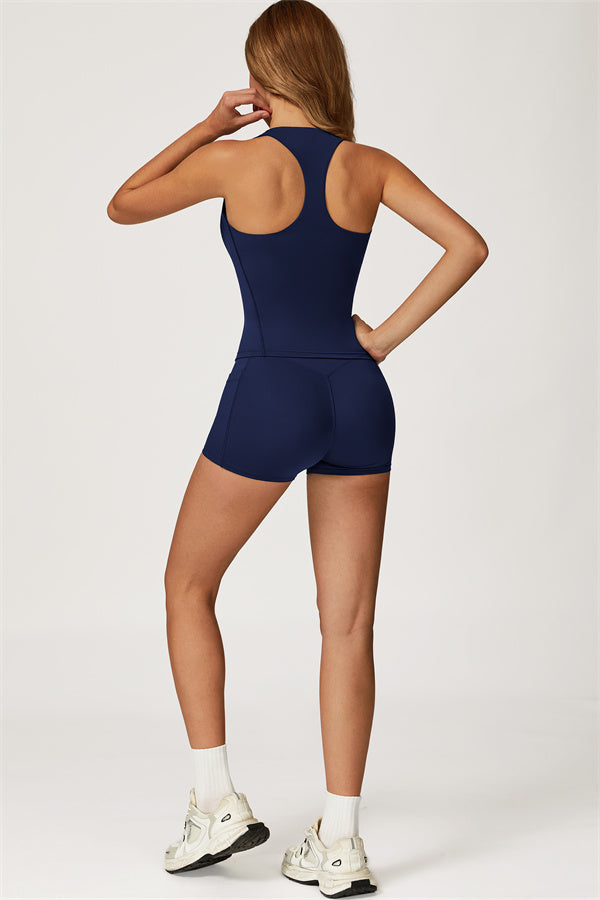 The Glacier Crop Tank Shorts 2-Piece Set