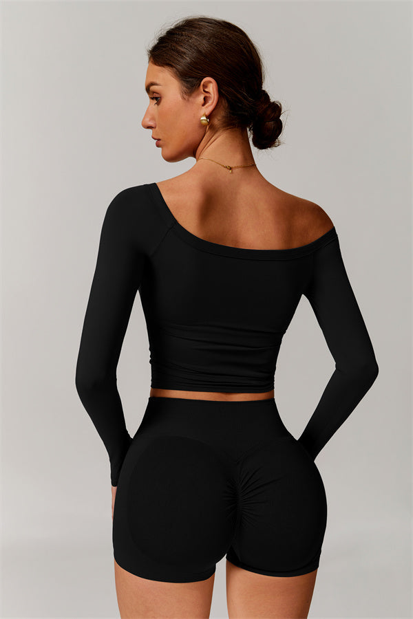 The Vivid Long Sleeve Crop Top