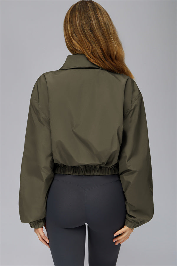 The Elle Form Crop Zip Jacket