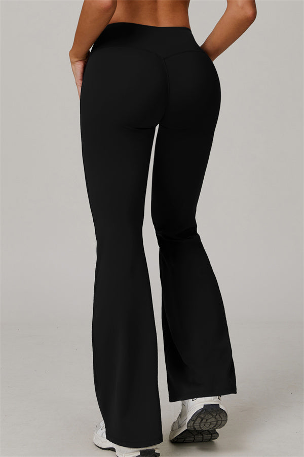 The Halo Flared Leggings Black