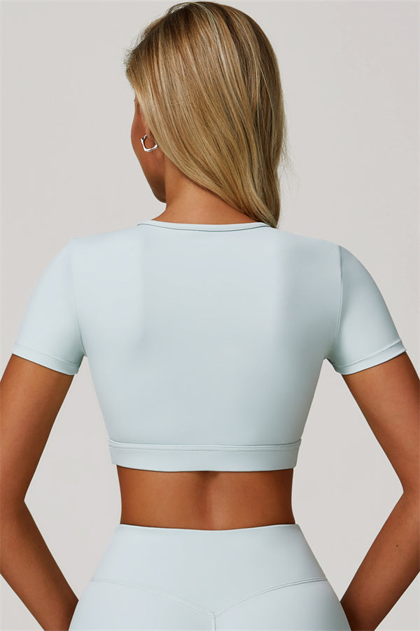 The Lavish Cut-out Crop Top Tennis Skirt 2-Piece Set