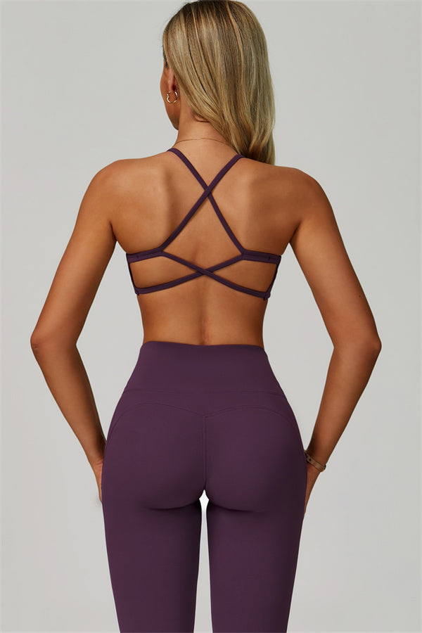 The Bold Cross Back Sports Bra Leggings 2-Piece Set