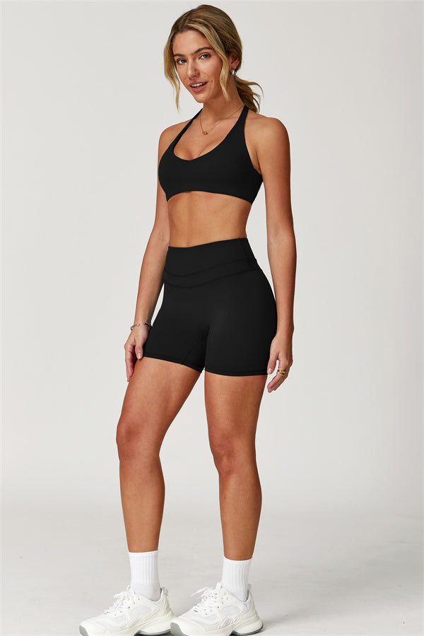 The Boost Crossback Sports Bra Enigma Shorts 2-Piece Set