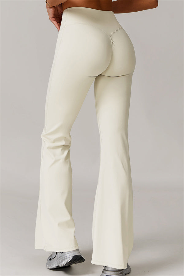 The Delicate Flared Leggings Almond