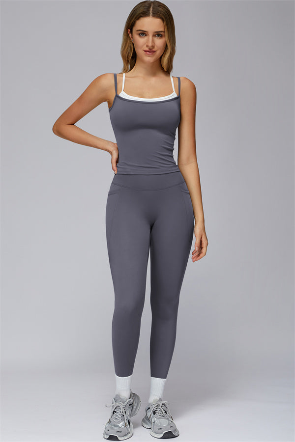 The Unbreakable Crop Tank Leggings 2-Piece Set