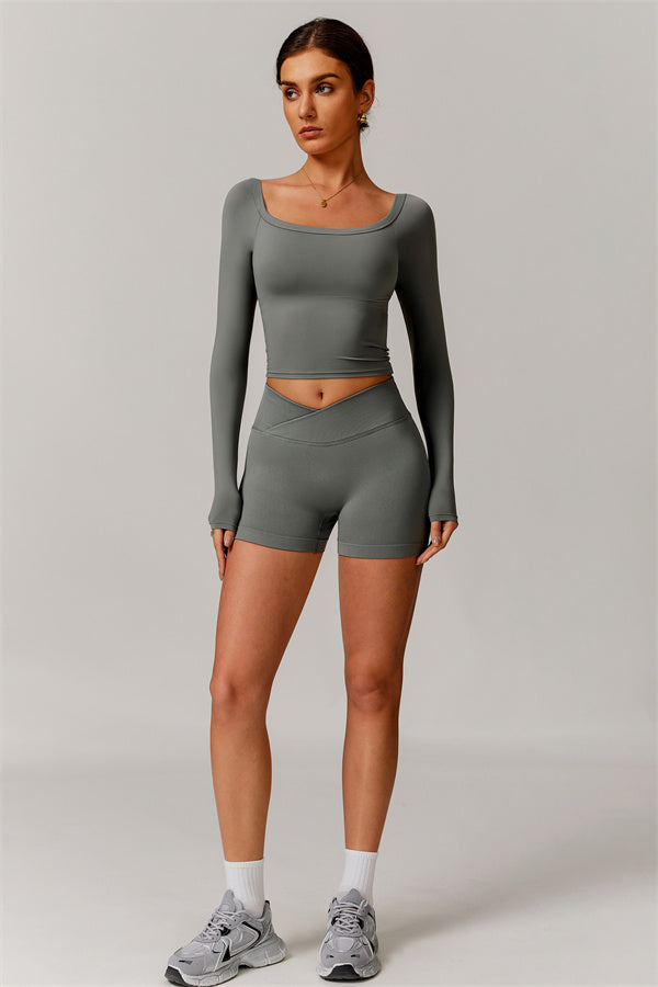 The Vivid Long Sleeve Crop Top