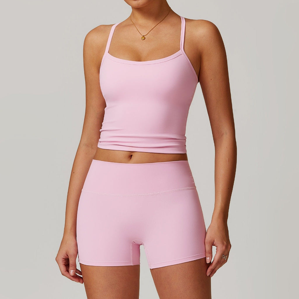 Butter Tank & Shorts Set Bubblegum
