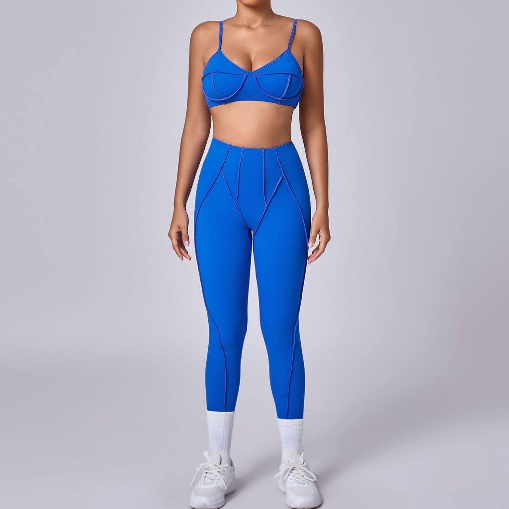 Iconic Bra Top & Leggings Set Royal blue