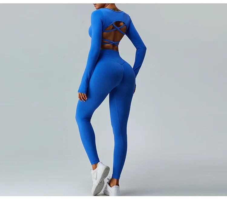 Carrie Cross Back Longsleeve Top
