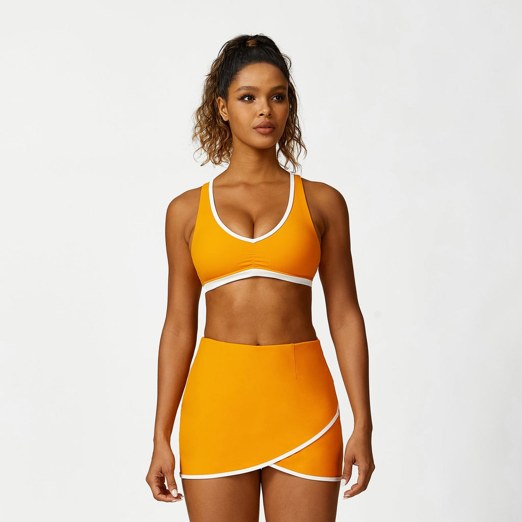Celeste Bra Top & Skort Set Orange