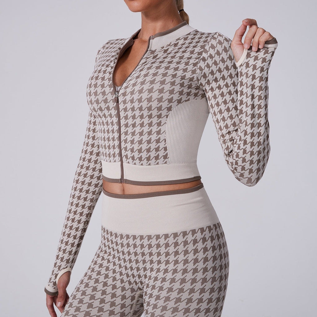 Noor Zip Longsleeve Top & Leggings Set