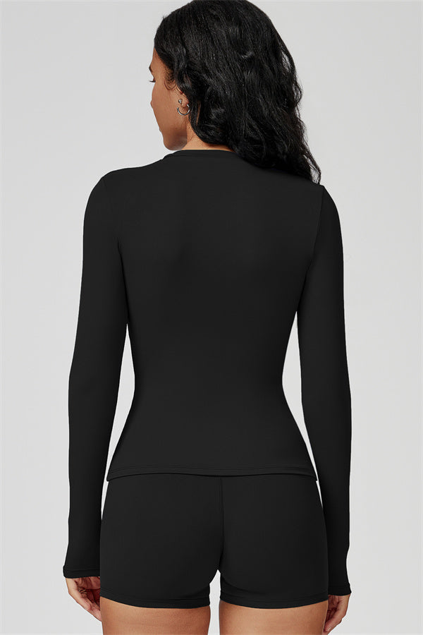 The Oasis Long Sleeve T-shirt Shorts 2-Piece Set