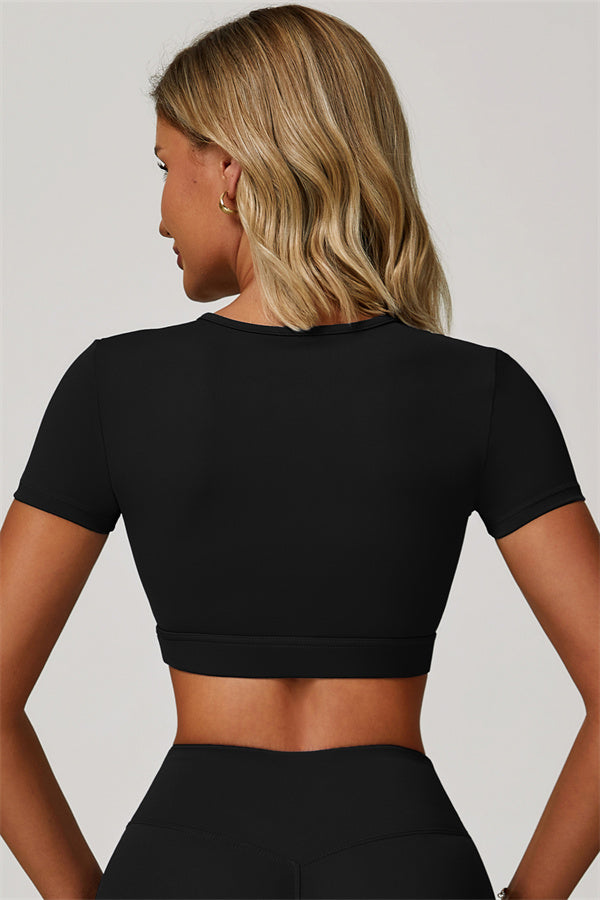 The Lavish Cut-out Crop Top Tennis Skirt 2-Piece Set