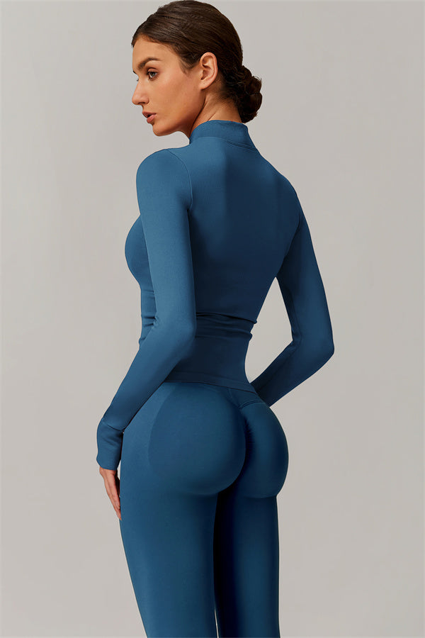 The Nova Luxe Jacket Leggings 2-Piece Set Cobalt