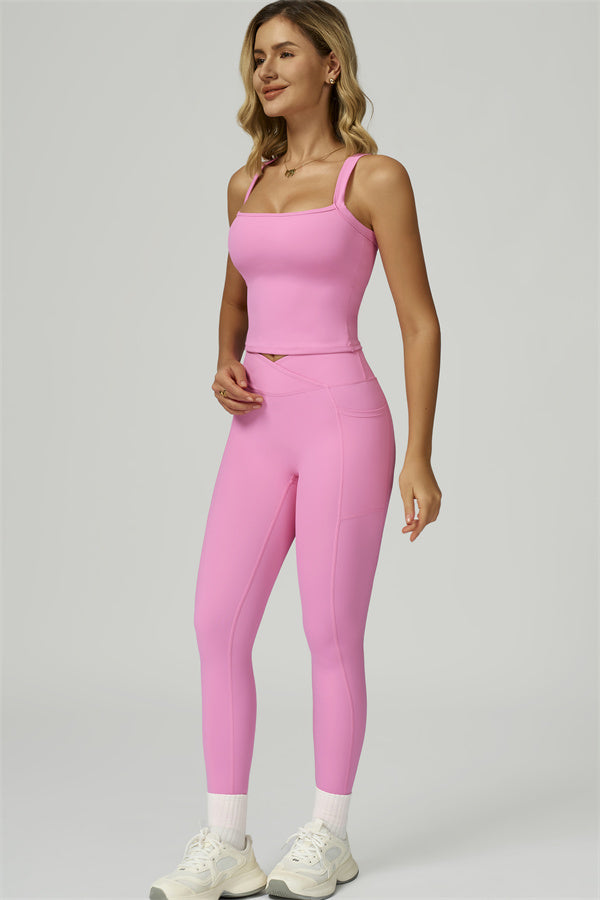 The Flourish Crop Tank Leggings 2-Piece Set