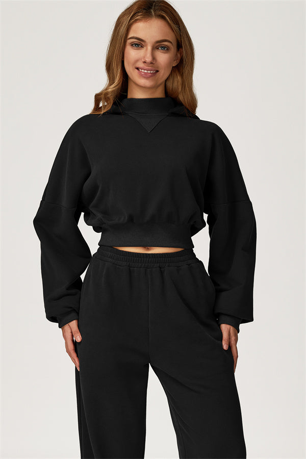 The Axis Crop Hoodie