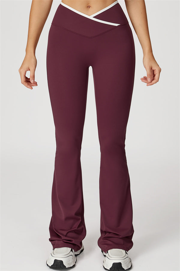 The Radiant Crop Top Flared Leggings 2-Piece Set