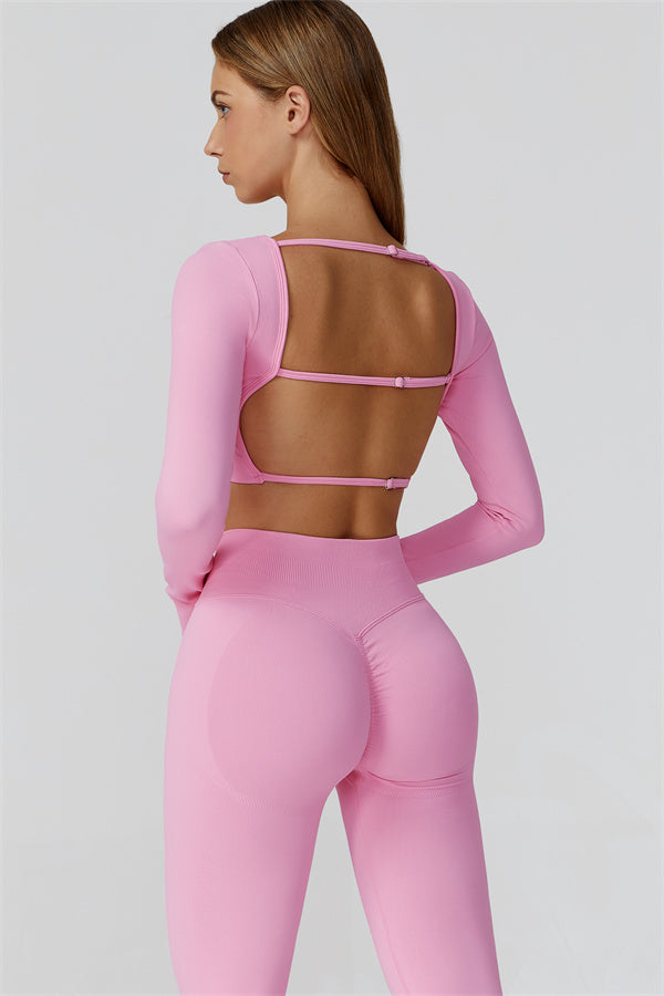 The Reign Long Sleeve Crop Top Leggings 2-Piece Set