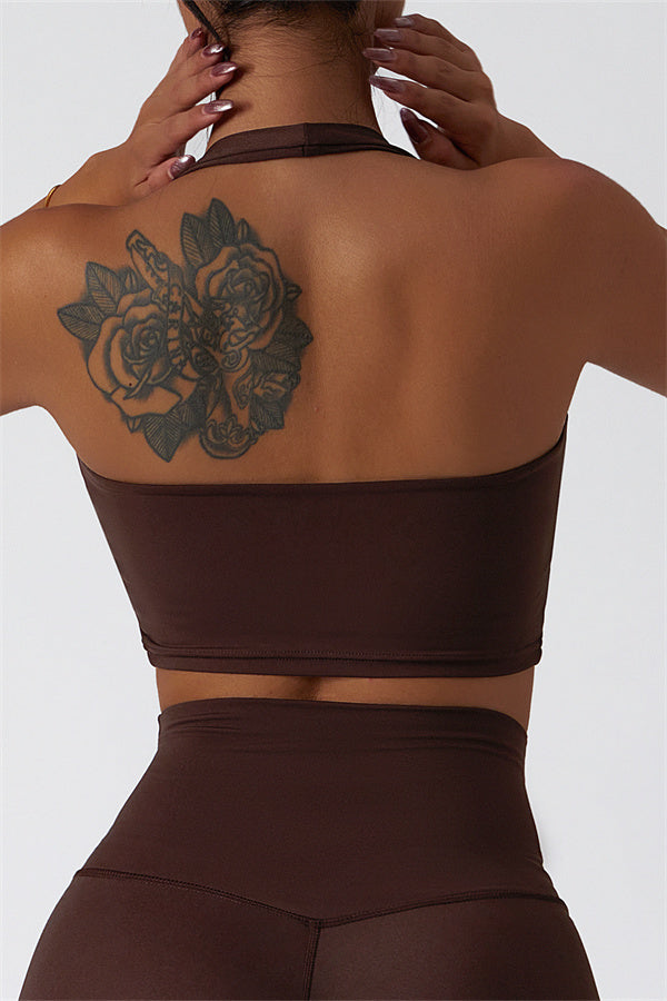 The Seraphine Halter Crop Top