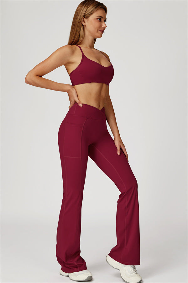 The Propel Sports Bra Flared Leggings 2-Piece Set