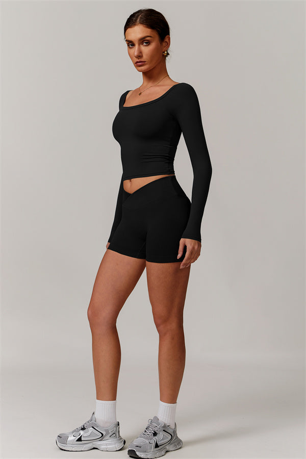 The Vivid Long Sleeve Crop Top