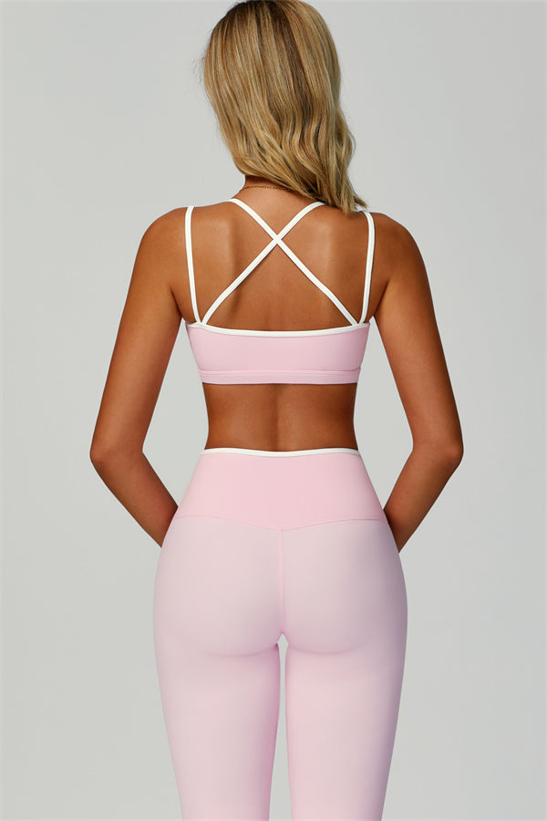 The Quest Sports Bra Leggings 2-Piece Set Vanilla