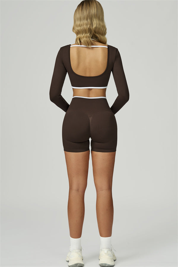 The Prime Line Long Sleeve Crop Top