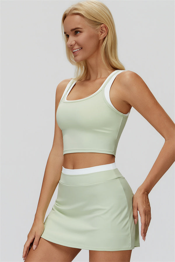 The Canyon Crop Tank Skirt 2-Piece Set