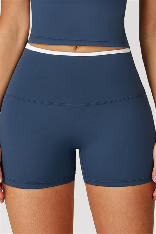 The Quest Cross Back Crop Top Shorts 2-Piece Set