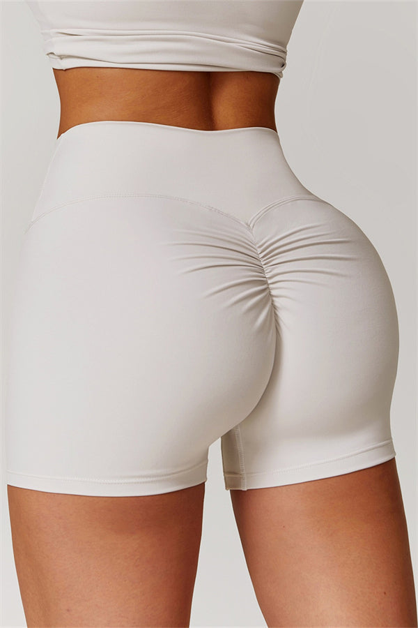 The Flourish Shorts Pearl White