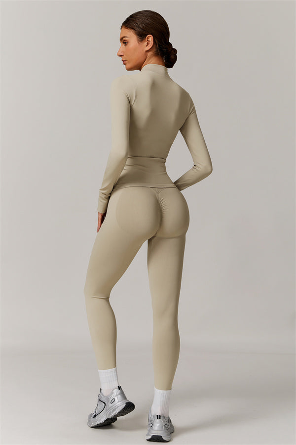 The Nova Luxe Jacket Sports Bra Leggings 3-Piece Set