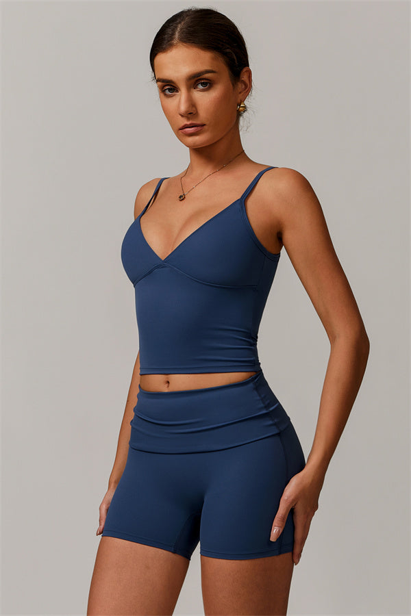 The Vigor Tank Top Shorts 2-Piece Set Cobalt