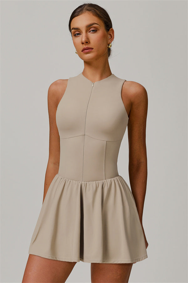 The Juno Vibe Tennis Dress Latte
