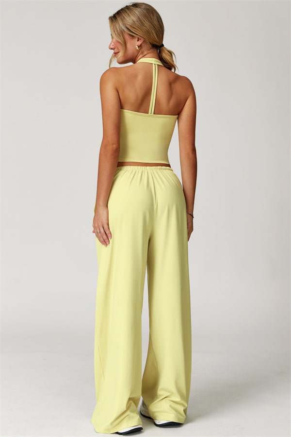 The Sprint Halter Tank Top Sweatpants 2-Piece Set